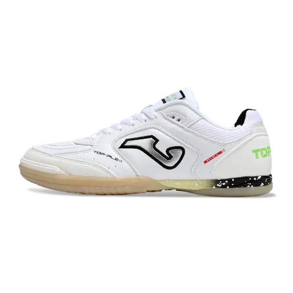 Joma Top Flex Rebound White Indoor IC Football Boot - Gum Sole