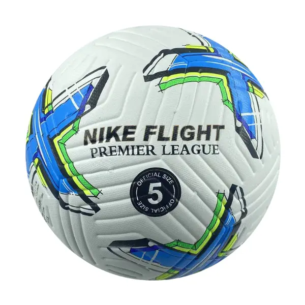 Nike Flight Premier League 22 23 White Blue and Green Football Ball