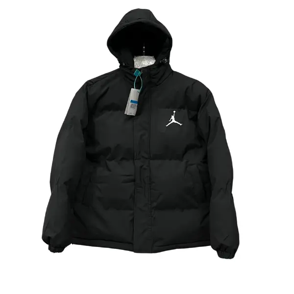 Jordan Black Puffer Jacket - Jet Black