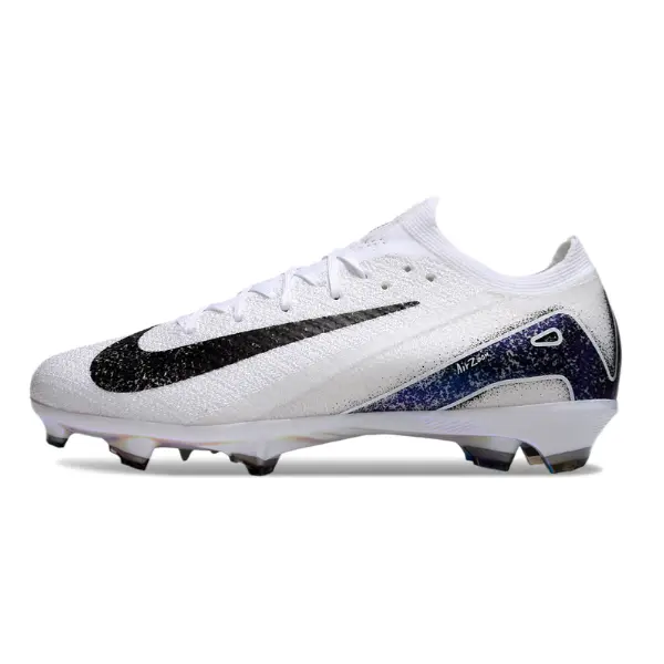 Nike Air Zoom Mercurial Vapor 16 Elite White and Black Firm Ground FG Football Boot