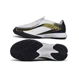 Adidas F50 Messi Laceless Elite White and Black Turf TF Football Boot
