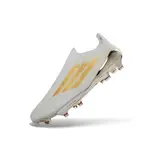 Adidas F50+ Elite Laceless White and Golden Firm Ground FG Football Boot