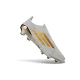 Adidas F50+ Elite Laceless White and Golden Firm Ground FG Football Boot