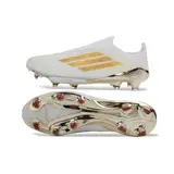 Adidas F50+ Elite Laceless White and Golden Firm Ground FG Football Boot