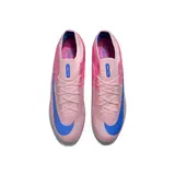 Nike Zoom Mercurial Vapor 15 Elite Pink and Blue Firm Ground FG Kids Football Boot - Light Pink/White