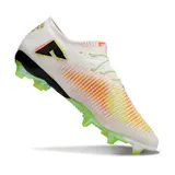 Puma Future 8 Low Cut White Orange and Green Firm Ground FG Football Boot