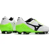 Mizuno Wave Ignitus 4 White and Green Firm Ground FG Football Boot