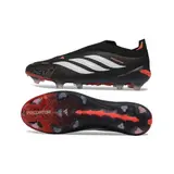 Adidas Predator 26 Elite Laceless Black and White Firm Ground FG Football Boot