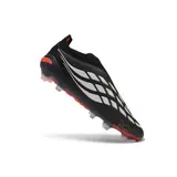 Adidas Predator 26 Elite Laceless Black and White Firm Ground FG Football Boot