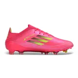 Adidas F50 Primeknit Elite Pink and Yellow Firm Ground FG Kids Football Boot