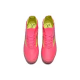 Adidas F50 Primeknit Elite Pink and Yellow Firm Ground FG Kids Football Boot