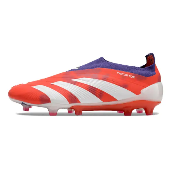 Adidas Predator 30 Elite Laceless Red White and Purple Firm Ground FG Football Boot