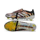 Adidas Predator 26 Elite Tongue Black, White and Orange Firm Ground FG Football Boot