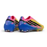 Adidas F50 Hyperfast Laceless Elite Pink and Yellow Firm Ground FG Football Boot - Yellow/Blue