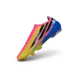 Adidas F50 Hyperfast Laceless Elite Pink and Yellow Firm Ground FG Football Boot - Yellow/Blue