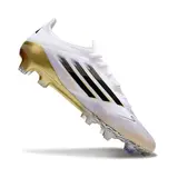 Adidas F50 Elite White and Gold Firm Ground FG Football Boot - White/Silver