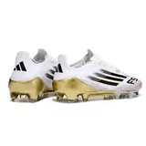 Adidas F50 Elite White and Gold Firm Ground FG Football Boot - White/Silver