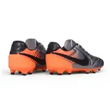 Nike Tiempo Ligera Pro Gray and Orange Firm Ground FG Football Boot