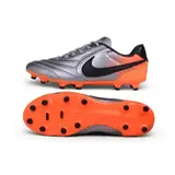 Nike Tiempo Ligera Pro Gray and Orange Firm Ground FG Football Boot