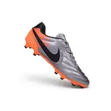 Nike Tiempo Ligera Pro Gray and Orange Firm Ground FG Football Boot