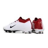 Nike Zoom Mercurial Vapor 15 Elite White and Red Firm Ground FG Kids Football Boot