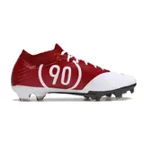 Nike Zoom Mercurial Vapor 15 Elite White and Red Firm Ground FG Kids Football Boot