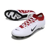 Nike Zoom Mercurial Vapor 15 Elite White and Red Firm Ground FG Kids Football Boot