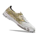 Mizuno Alpha White and Gold Turf TF Football Boot