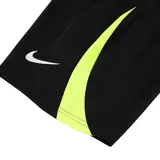 Nike Black and Light Green Training Set T-Shirt and Shorts