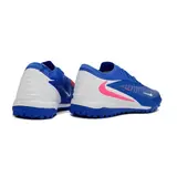 Nike Phantom 6 Elite Blue and White Turf TF Football Boot - Royal Blue/Pink