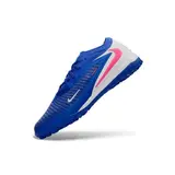 Nike Phantom 6 Elite Blue and White Turf TF Football Boot - Royal Blue/Pink
