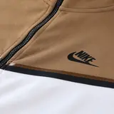 Nike Tech Fleece Brown White Cold Set Coat and Pants