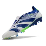 Adidas Predator 30 Elite Tongue White Blue and Green Firm Ground FG Football Boot