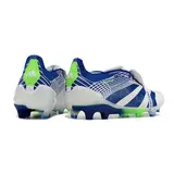 Adidas Predator 30 Elite Tongue White Blue and Green Firm Ground FG Football Boot