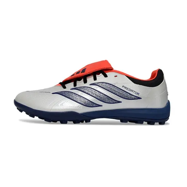 Adidas Predator 26 League Tongue Gray and Blue Turf TF Football Boot