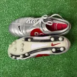 Nike Total 90 III Silver and Red Firm Ground FG Football Boot Size 41 Eur