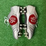 Nike Total 90 III Silver and Red Firm Ground FG Football Boot Size 41 Eur