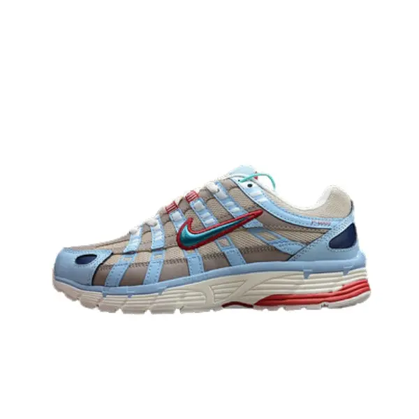 Nike P-6000 Gray and Light Blue Running Shoes