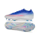Nike Air Zoom Mercurial Vapor 17 Elite Blue, Pink and White Firm Ground FG Kids Football Boot