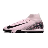 Nike Zoom Mercurial Superfly 10 Elite Pink and Black Turf TF Football Boot