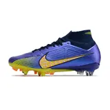 Nike Zoom Mercurial Superfly 9 Elite Purple and Yellow Aluminium Studs SG Football Boot