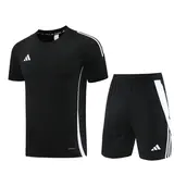 Adidas Black and White Training Set T-Shirt and Shorts