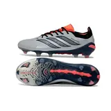 Adidas Predator 26 Elite Silver and Orange Firm Ground FG Football Boot