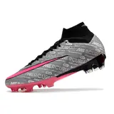 Nike Zoom Mercurial Superfly 9 Elite Gray and Pink Firm Ground FG Football Boot