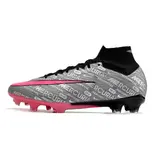 Nike Zoom Mercurial Superfly 9 Elite Gray and Pink Firm Ground FG Football Boot