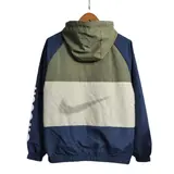 Nike Beige and Blue Windbreaker Jacket