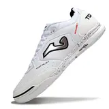 Joma Top Flex Rebound White Indoor IC Football Boot - Silver Logo