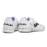 Joma Top Flex Rebound White Indoor IC Football Boot - Silver Logo