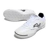 Joma Top Flex Rebound White Indoor IC Football Boot - Silver Logo