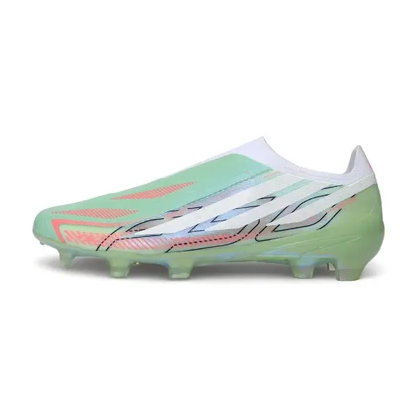 Adidas F50 Hyperfast Laceless Elite Light Green Firm Ground FG Football Boot